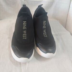Nine West Black Slip-On Sneakers